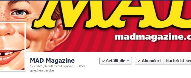 Social Media und das MAD Magazin: Official MAD Magazine Facebook Page