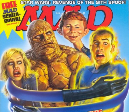 US MAD Magazin Nummer 456 mit den Fantastic Four