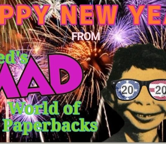 Neujahrsgrüsse von der 'Alfred's MAD World of Paperbacks' Gruppe