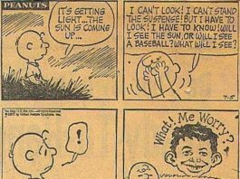 Peanuts Strip mit Alfred Cameo