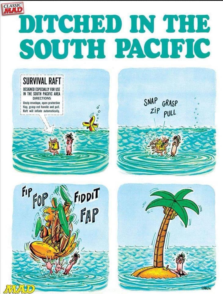 Don Martin Cartoon "Ditched in the South Pacific"