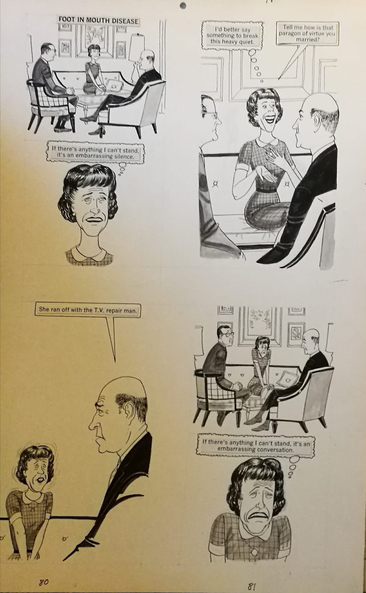 Vier Original Seiten aus dem MAD Paperback