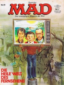 Deutsches MAD Nummer 91 (November 1976) mit Rudi Carrell und Horst Tappert