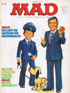 Deutsches MAD Nummer 94 (Februar 1977) mit Wim Thoelke und "Der grosse Preis"