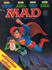 Deutsches MAD Nummer 123 (Juli 1979) mit Christopher Reeves als Superman