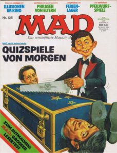 Deutsches MAD Nummer 125 (September 1979) zersägt Hans Rosenthal und Rudi Carrell