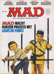 Deutsches MAD Nummer 134 (Juni 1980) mit Louis De Funès auf dem Titelbild
