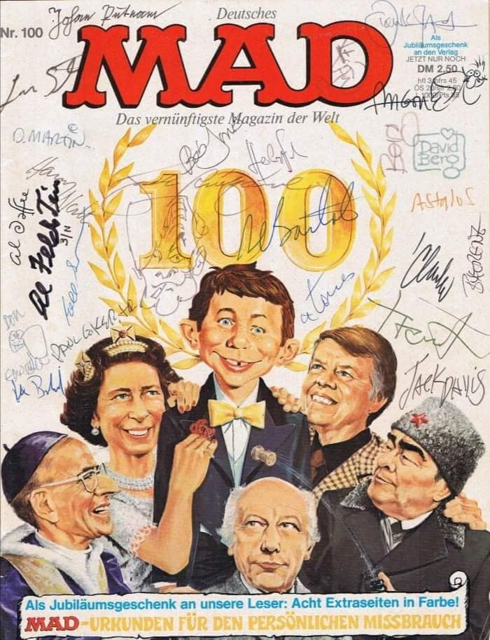 Das beliebteste Heft zum signieren, MAD 100
