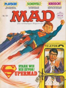 Deutsches MAD Nummer 151 (November 1981) mit der Superman Filmsatire