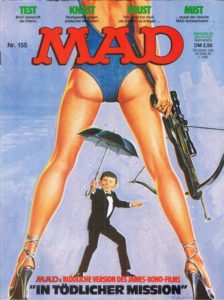 Deutsches MAD Nummer 155 (März 1982) mit James Bond in tödlicher Mission