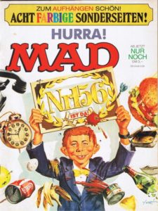 Deutsches MAD Nummer 156 (April 1982) mit dem Leinwand Schocker "Der Höllentrip"