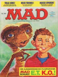 Deutsches MAD Nummer 166 (Februar 1983) mit der Film Parodie "E.T. - Der Ausserirdische"
