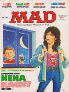 Deutsches MAD Nummer 183 (Juli 1984) mit der Sängerin Nena und der Filmparodie von Scarface mit Al Pacino