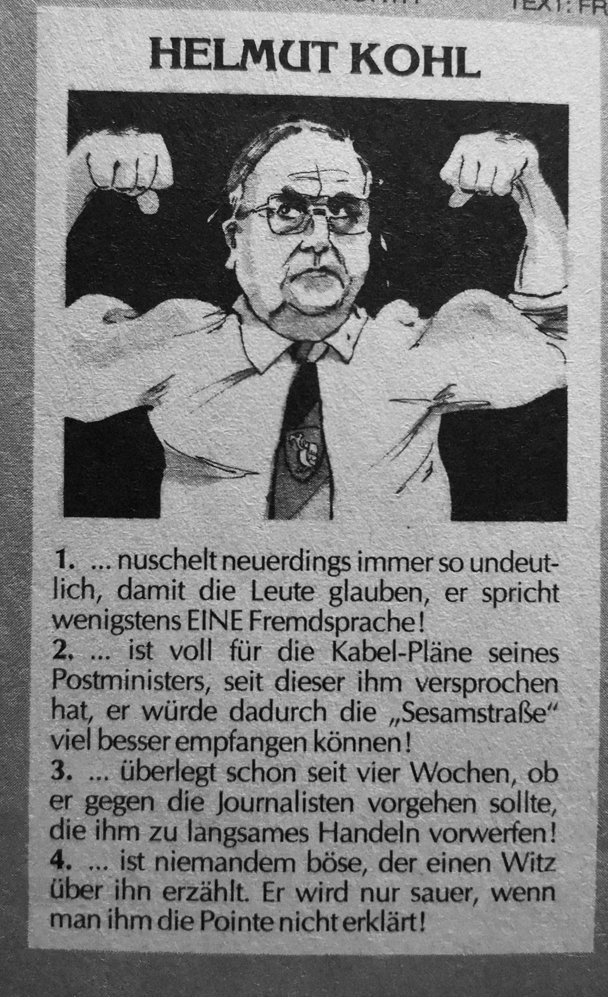 Helmut Kohl von Frederic Dieter Stein