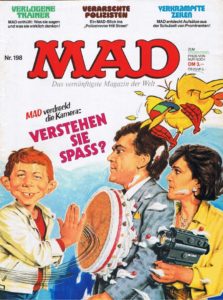 Deutsches MAD Nummer 198 (Oktober 1984) mit Paola und Kurt Felix aus "Verstehen Sie Spass?"