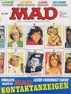 Deutsches MAD Nummer 206 (Juni 1986) mit Lady Di, Thomas Anders und der Parodie zur TV Serie "Lindenstrasse"