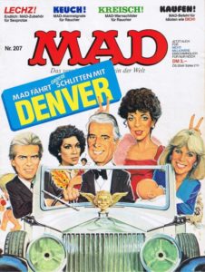Deutsches MAD Nummer 207 (Juli 1986) mit Joan Collins und dem Denver Clan