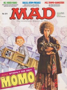 Deutsches MAD Nummer 211 (November 1986) mit Radost Bokel alias Momo auf dem Titelbild