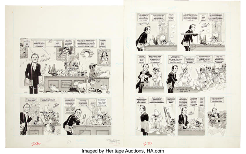 Original der Satire gezeichnet von Harvey Kurtzman...