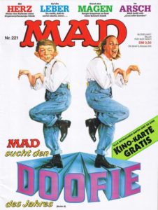 Deutsches MAD Nummer 220 (September 1987) mit Otto Waalkes und Crocodile Dundee