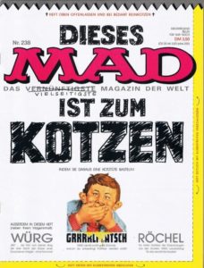 Deutsches MAD Nummer 238 (Februar 1989) parodiert die Tom Hanks Komödie "Big"
