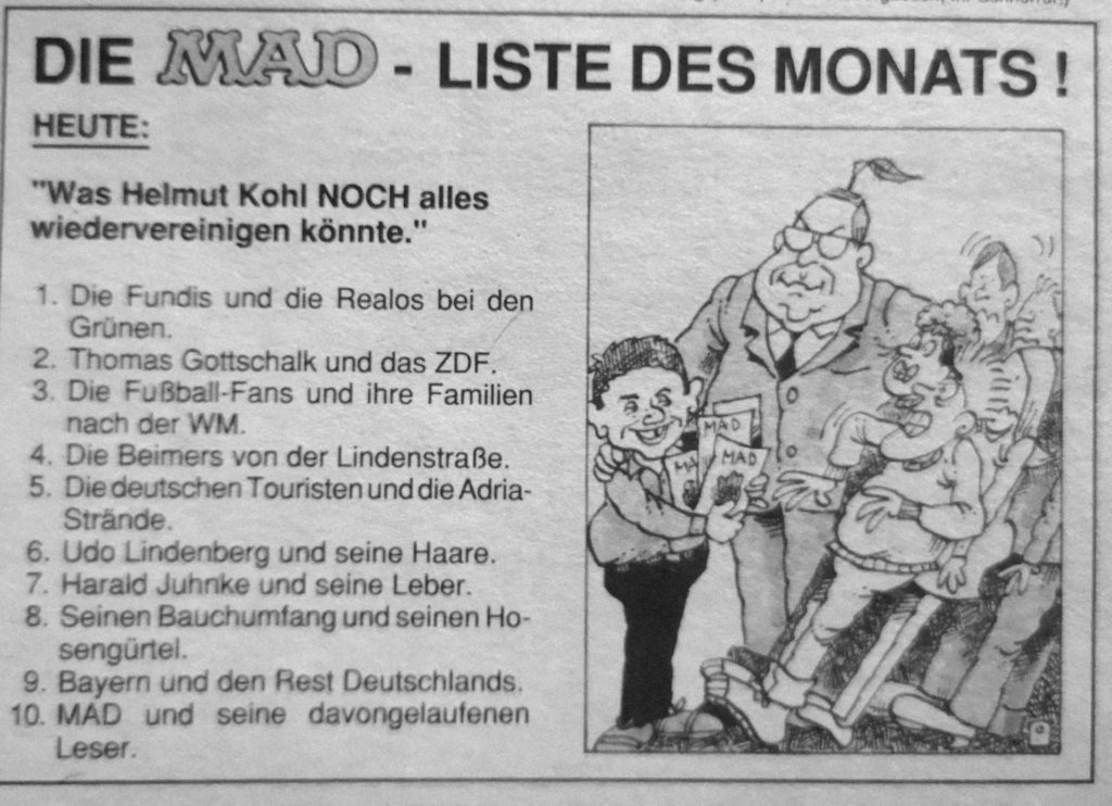 Helmut Kohl als Birne, wer hat es Erfunden? Hans Traxler für Titanic