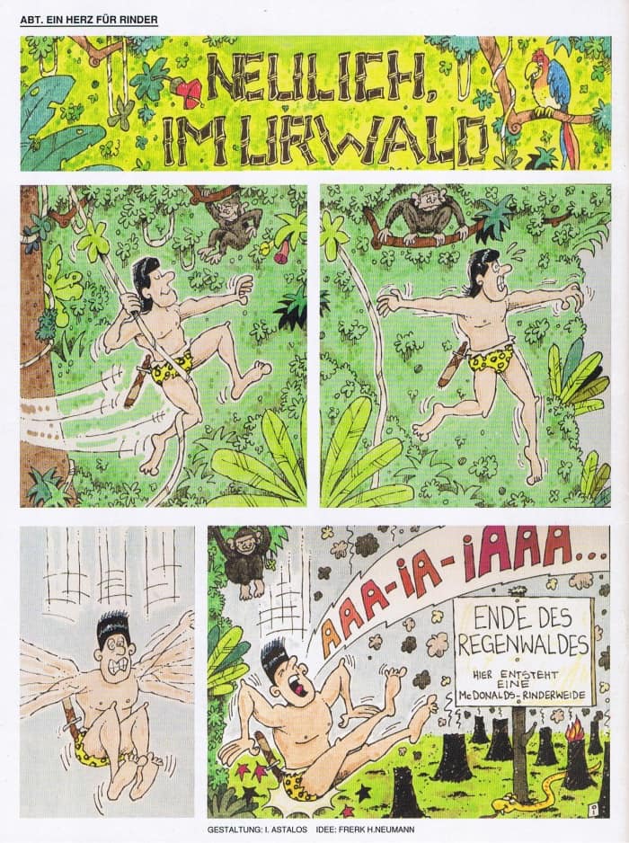 Tarzan im Regenwald