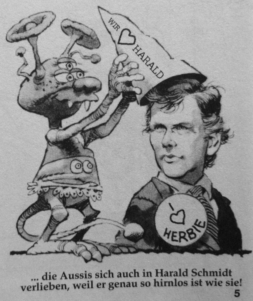 Der vermeintliche Harald Schmidt ist im Original Vizepräsident Dan Quayle, unter George H. Bush