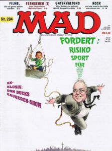 Deutsches MAD Nummer 284 (Juni 1993) mit Helmut Kohl und Melrose Place