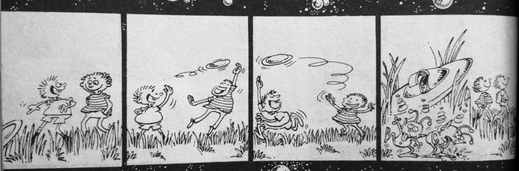 Frisbee Spaß, UFOs leid