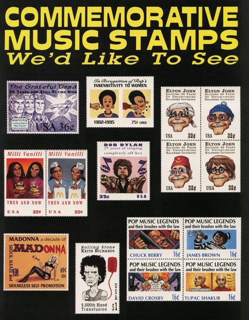 Ehrliche Briefmarken für Musiker