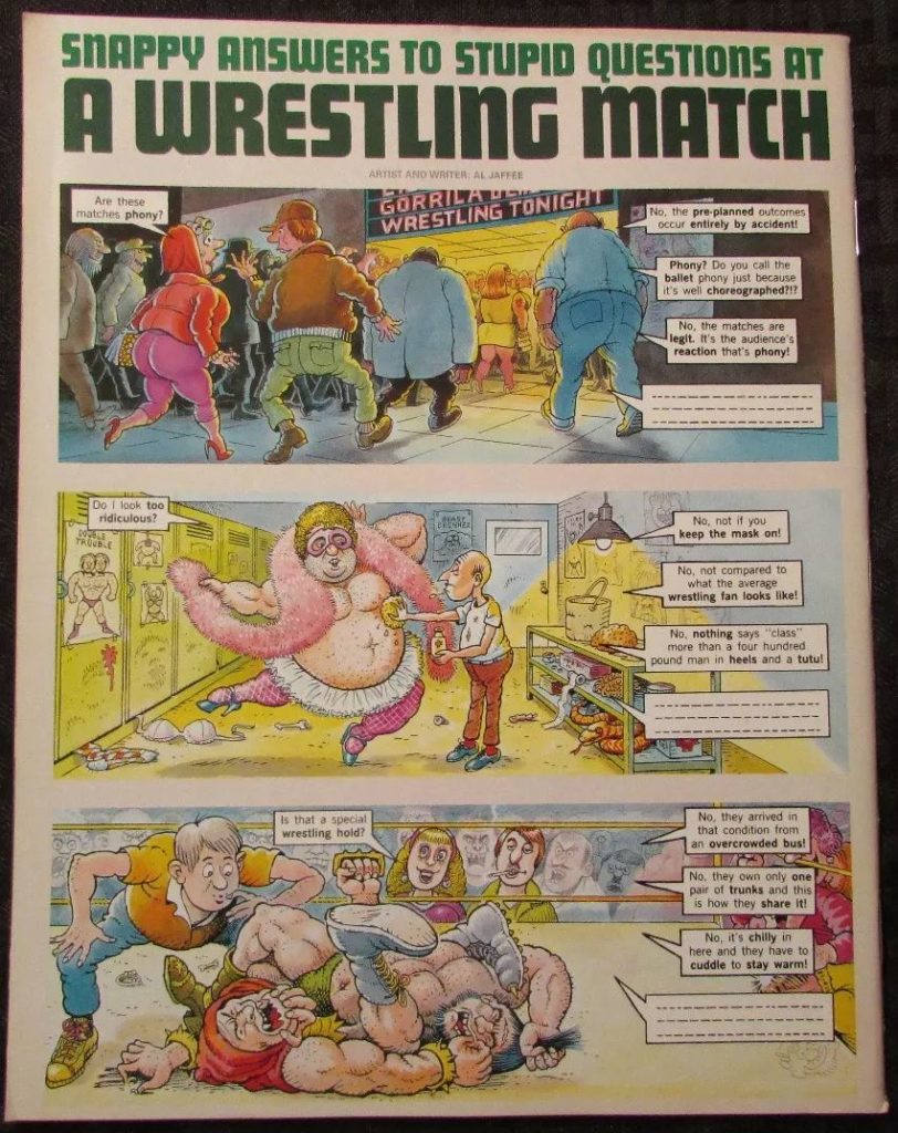 Wie das MAD Magazin und Wrestling nicht-Wrestling-Comicbücher inspirierten