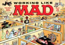 Cover der MAD-Ausgabe Nr. 47 (Februar 2026): Spy vs. Spy in einem chaotischen Großraumbüro mit Cubicles, Sabotage und Büroalltag-Parodien